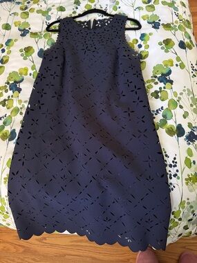 J. Crew Blue Sleeveless Sheath Dress